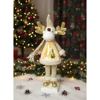 Dekorace RENIFER LED s melodií 50 cm