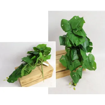 umělá květina Kytice listů, převislá MONSTERA výška 40 cm ZELENÁ