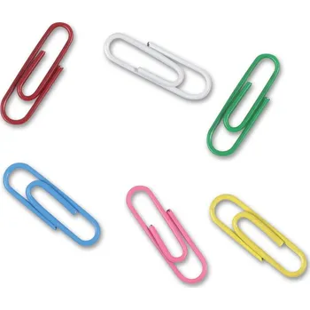 Kancelářská sponka Dopisní spony 33mm, 100 ks, barevné