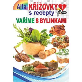 Kniha Křížovky s recepty-Vaříme s bylinkami