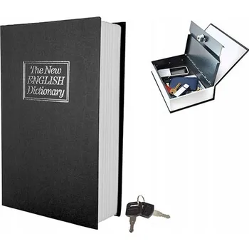 Úložný box Kniha sejf 240x155 mm - černá