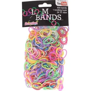 kreativní sada voňavé gumičky loom – kreativní set 600 ks