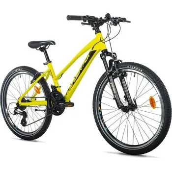 Dětské kolo Leader Fox SPIDER GIRL 24 YELOW SHINY žlutá + DÁREK + Doprava ZDARMA