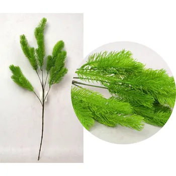 umělá květina Silikonová větvička PE SOSNA 70 cm zelená