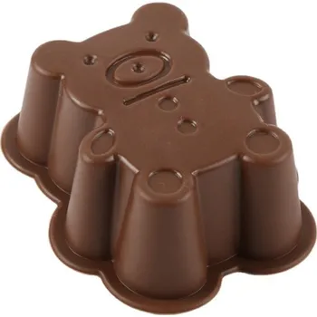 Výtvárné potřeby Silikonová forma MEDVÍDEK 7,5x5x3 cm MIX BAREV - 1 ks