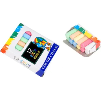 Tabulová křída BAREVNÁ 12 ks v kartonu 8x6x2 cm