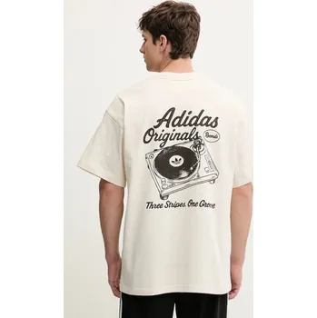 Bavlněné tričko adidas Originals KW7990 béžová 80X, vel. M