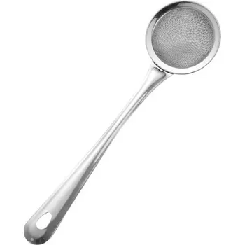 Kuchyňské cedítko z oceli s rukojetí 27x8 cm