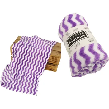 Ručník Koupelnový ručník 60x30 cm BÍLO-FIALOVÉ vlny