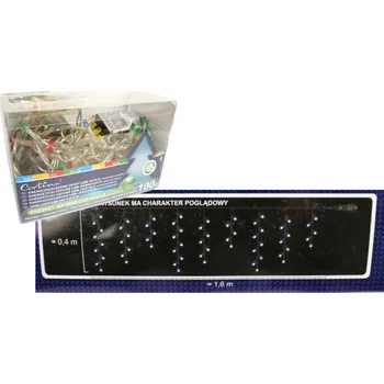 Vánoční dekorace LED světla SOPLE 100L vnitřní 1,6 m s přídavnou zásuvkou - MULTIKOLOR