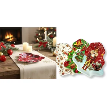 Stolování Podtácek CHOINKA plastový 32x30,5x1,5 cm MIX VZORŮ