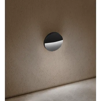 Venkovní osvětlení CENTURY PASEO LED nástěnné svítidlo kruh 4W 450lm 4000K IP54 78° černé