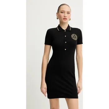 Dámské oblečení Bavlněné šaty Versace Jeans Couture 79HAOT01.CJ01T černá 99X, vel. M
