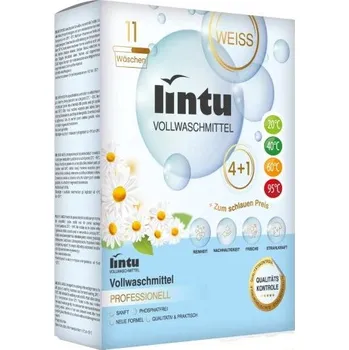 Prací prostředek Lintu Vollwaschmittel Professionell Weiss prací prášek na bílé prádlo 11 praní 620 g