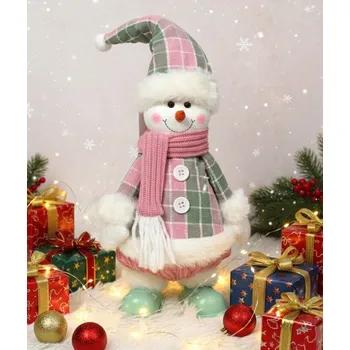 Vánoční dekorace Dekorace SNĚHULÁK světlo, zvuk, pohyb 40 cm