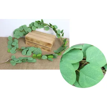 Girlanda EUKALIPTUS 200 cm SVĚTLE ZELENÁ