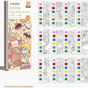 omalovánky Omalovánky s barvami JÍDLO 19x8 cm