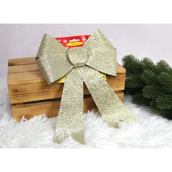 Vánoční ozdoba Ozdoba na vánoční stromeček MAŠEŇ 30x20 cm ZLATÁ