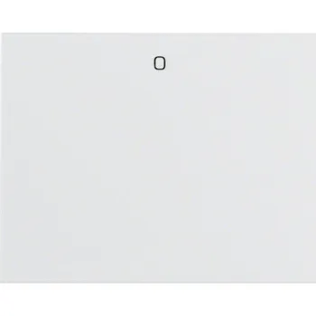 Elektrická zásuvka Kryt jednoduchý s potiskem ''0'', K.1, bílá lesk BERKER 14257109