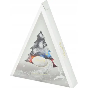 Cukrovinka Lindt Lindor Pralinky z mléčné, bílé a hořké čokolády s náplní 125 g