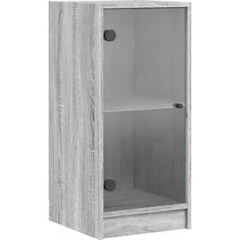 Knihovna Stojící vitrína VidaXL, šedé odstíny, 37 x 35 x 75,5 cm