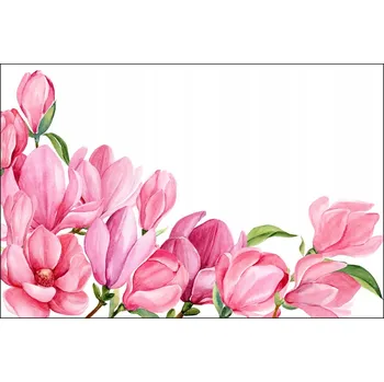 Fototapeta Fototapeta do ložnice magnolie akvarel 90x135