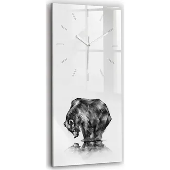 Hodiny Nástěnné hodiny Wallfluent černé 30 cm