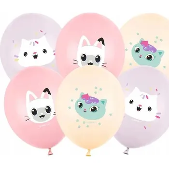 Balónek LATEXOVÉ BALÓNKY GÁBININ KOUZELNÝ DOMEK MOVIE 6 KS 30 CM LICENCE NAROZENINY PÁRTY