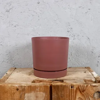 Květináč Prosperplast plastový květináč Tubo P marsala Ø 15 cm