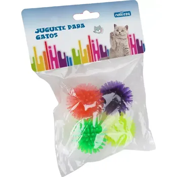 Hračka pro kočku Mix hraček pro kočky míčky 4 ks