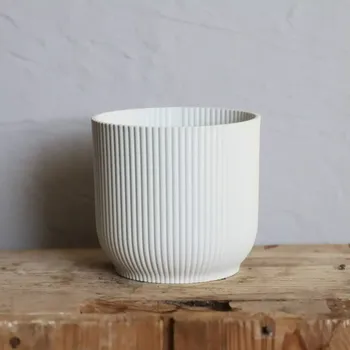 Květináč Elho plastový květináč Vibes fold silky white Ø 16 cm