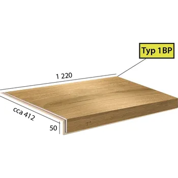 Schodiště Vinylové schody BRASED Ecoline Step 1BP - 9592 Dub královský přírodní
