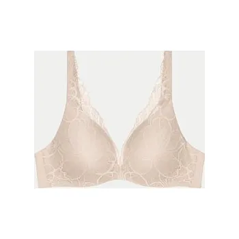 Podprsenka Podprsenka TRIUMPH vyztužená béžová Body Make-Up Illusion Lace WP 80F