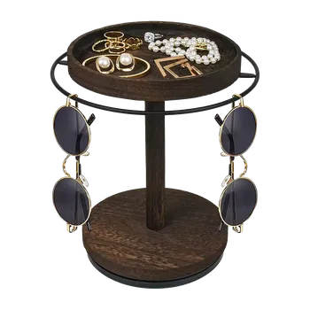 Šperkovnice OEM Dřevěný stojan na šperky a brýle