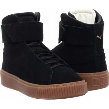 Dámské tenisky PUMA - DÁMSKÉ BOTY - PLATFORM MID OW 364588-03 vysoké kožené tenisky na platformě