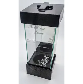 Svíčka LAMPION L-25 PERSONALIZOVANÝ - GRAVÍROVÁNÍ / MANŽELKA / STŘÍBRNÝ - ČISTÝ / 1 KUS