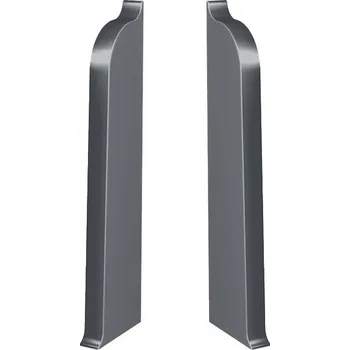 Stavebniny Afirmax Koncovka levá a pravá k liště tmavě šedá