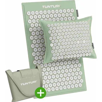 Masáž Akupresurní podložka s polštářem a taškou TUNTURI Mátová