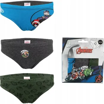 Chlapecké slipy AVENGERS 92 cm 3 kusy