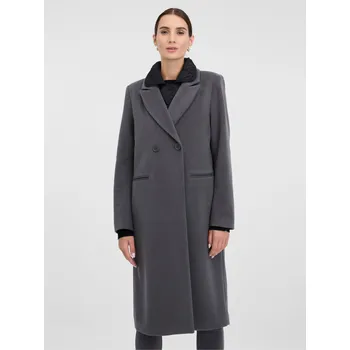 Dámský kabát Šedý dámský kabát ORSAY Orsay černá | šedá 3500148