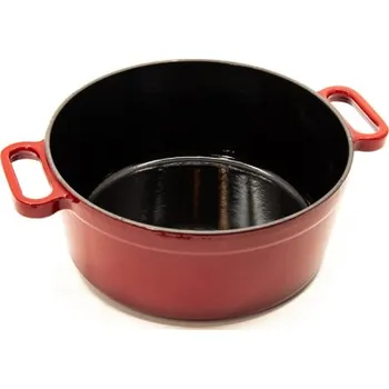 Hrnec Litinový hrnec kulatý Noral červený průměr 24cm 66667002