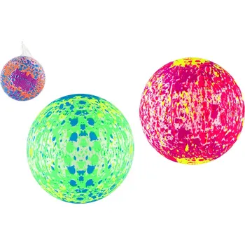 Hračka Míč nafouknutý barevný se stříkanci průměr 22cm 3 barvy v síťce