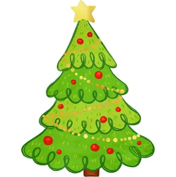 Papírový ubrousek Vánoční papírové ubrousky stromeček 10 ks