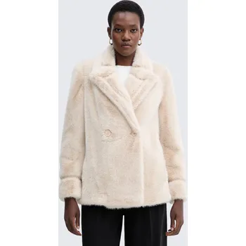 Dámský kožich Dámský kožíšek TWINSET 252TT2154 krémový Velikost: 40