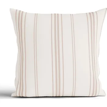 Povlak na polštářek Bavlněný povlak na polštář Natural 40 × 40 cm - Proužky béžové