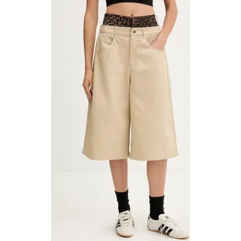 Džínové šortky adidas Originals Firebird Utility JX8762 béžová 08X, vel. 42