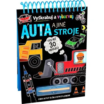 Auta a jiné stroje - Vyškrabuj a vybarvuj - Kolektiv