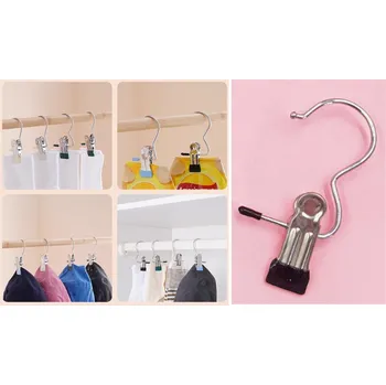 Věšák Kovový věšák s klipem ČERNÝ 11x4,5 cm