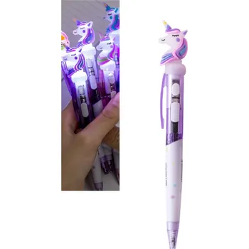 Pero s figurkou jednorožce LED 16 cm – 1 ks