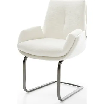 Jídelní židle DELIFE Jídelní židle Clea-Flex bouclé měkký béžová jídelní židle plochý grafit